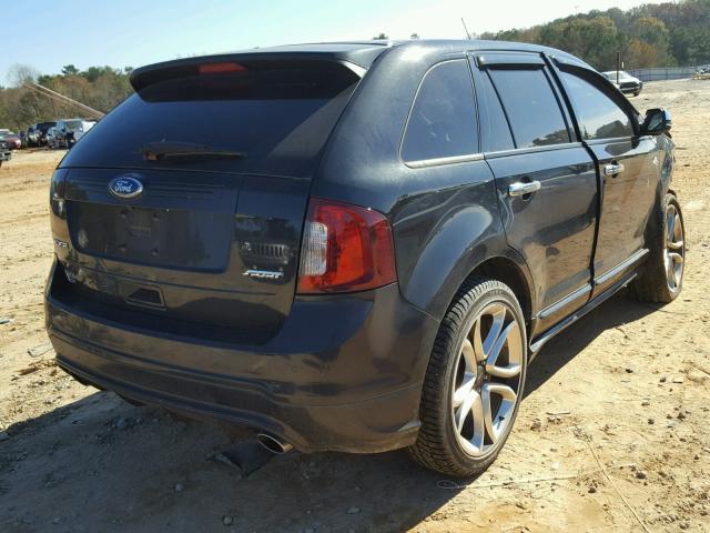 2FMDK3AK0CBA66687 - 2012 FORD EDGE SPORT BLACK photo 4