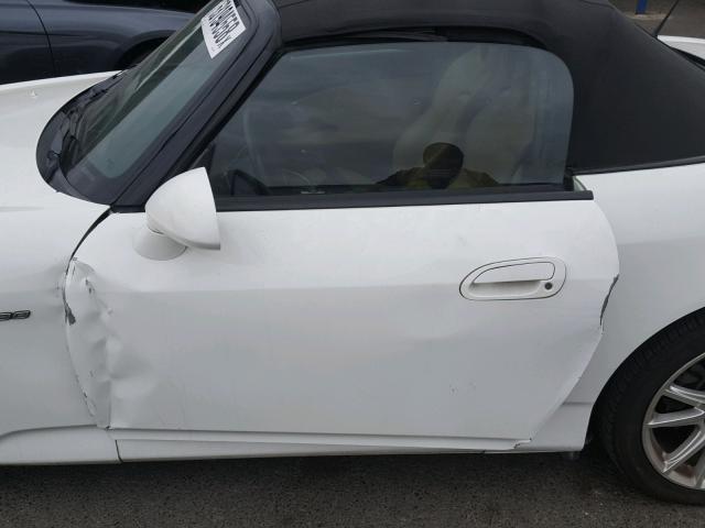 JHMAP21454T000771 - 2004 HONDA S2000 WHITE photo 9