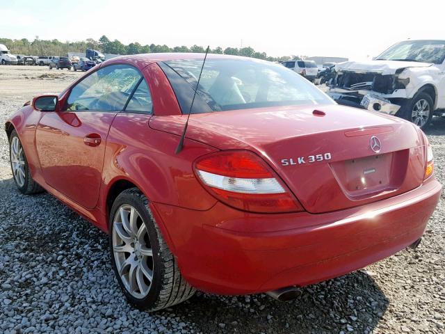 WDBWK56F36F093761 - 2006 MERCEDES-BENZ SLK 350 RED photo 3