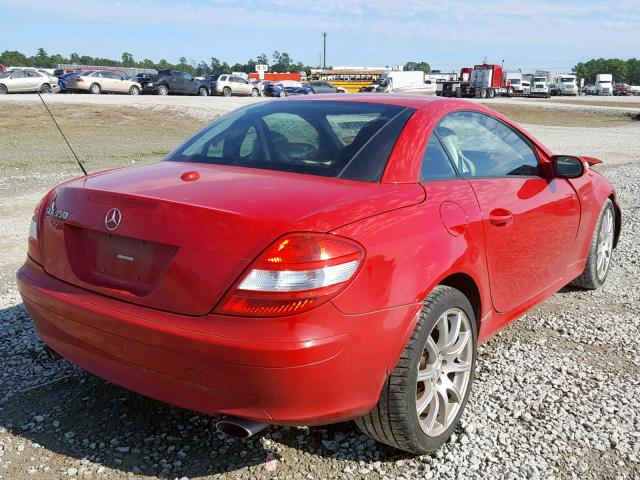 WDBWK56F36F093761 - 2006 MERCEDES-BENZ SLK 350 RED photo 4