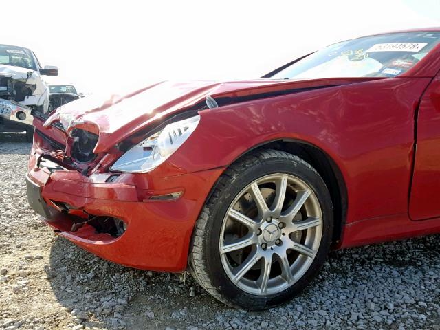 WDBWK56F36F093761 - 2006 MERCEDES-BENZ SLK 350 RED photo 9