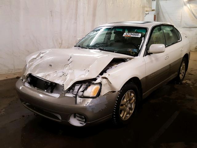 4S3BE686927214369 - 2002 SUBARU LEGACY OUT WHITE photo 2