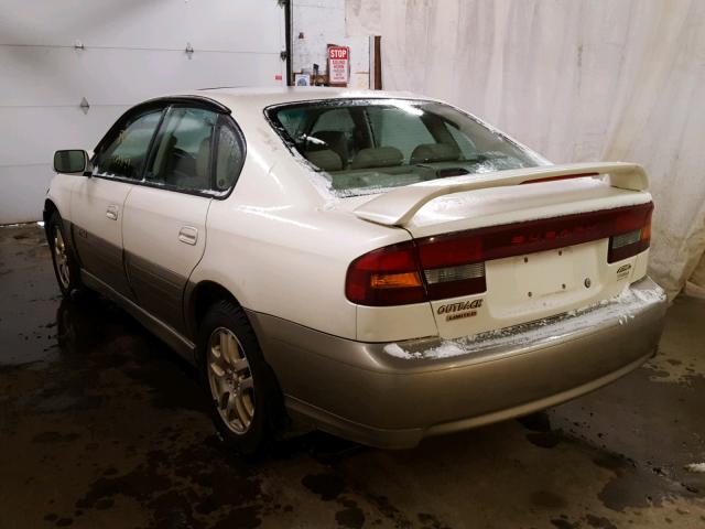 4S3BE686927214369 - 2002 SUBARU LEGACY OUT WHITE photo 3