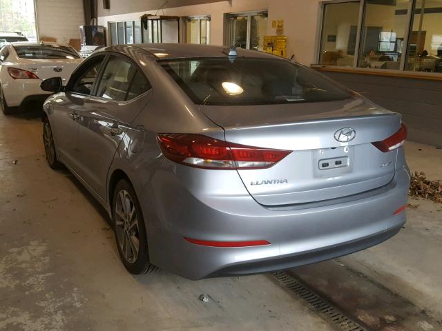 5NPD84LF6HH049588 - 2017 HYUNDAI ELANTRA GRAY photo 3