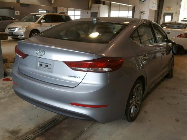 5NPD84LF6HH049588 - 2017 HYUNDAI ELANTRA GRAY photo 4