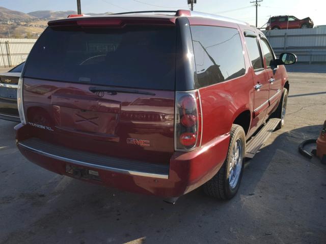 1GKFK66887J271479 - 2007 GMC YUKON XL D MAROON photo 4