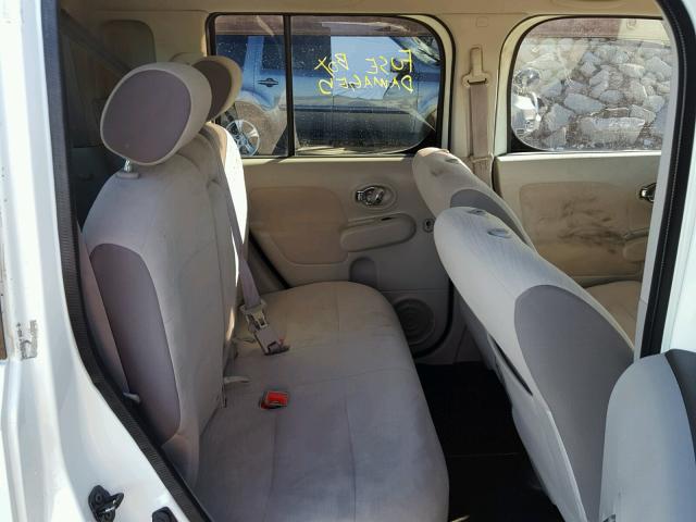 JN8AZ28R39T125373 - 2009 NISSAN CUBE BASE WHITE photo 6