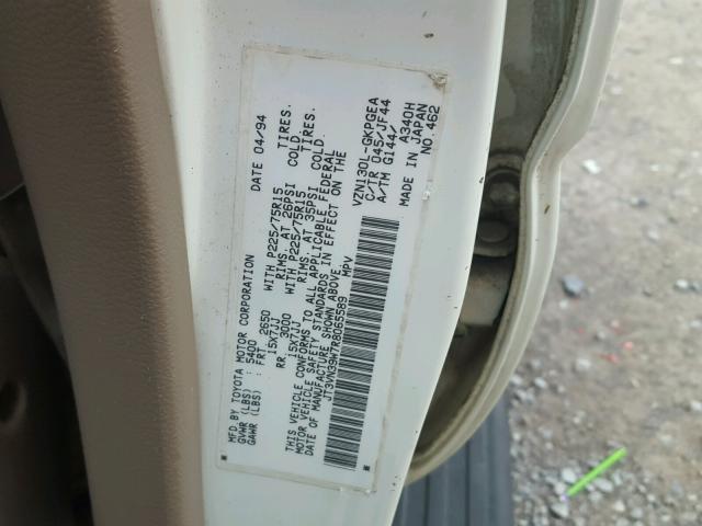 JT3VN39W7R8065589 - 1994 TOYOTA 4RUNNER VN WHITE photo 10