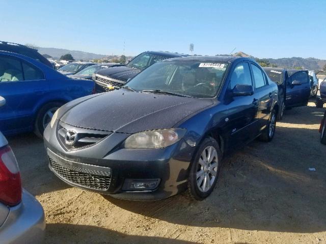 JM1BK324681109816 - 2008 MAZDA 3 S GRAY photo 2