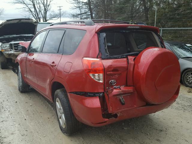 JTMBD31V076043785 - 2007 TOYOTA RAV4 LIMIT RED photo 3