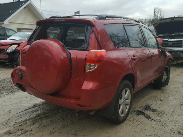 JTMBD31V076043785 - 2007 TOYOTA RAV4 LIMIT RED photo 4