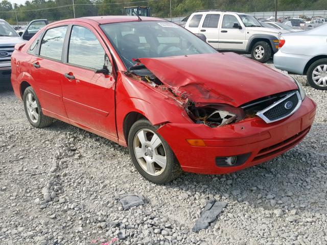 1FAFP34N46W212974 - 2006 FORD FOCUS ZX4 RED photo 1