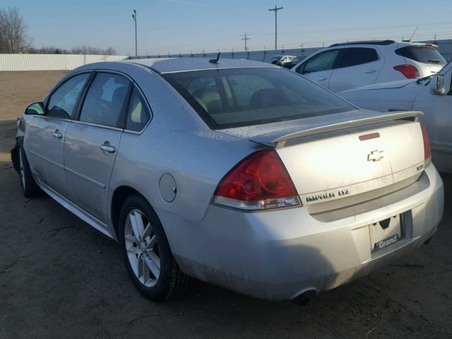 2G1WC5E34D1145286 - 2013 CHEVROLET IMPALA LTZ SILVER photo 3