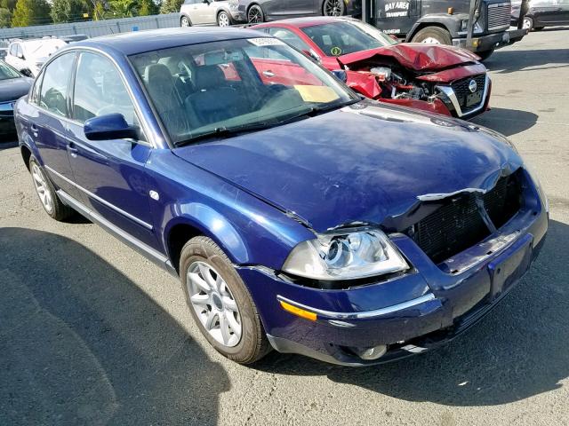 WVWPD63B54E027769 - 2004 VOLKSWAGEN PASSAT GLS BLUE photo 1