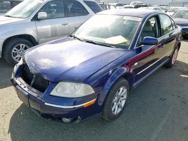 WVWPD63B54E027769 - 2004 VOLKSWAGEN PASSAT GLS BLUE photo 2