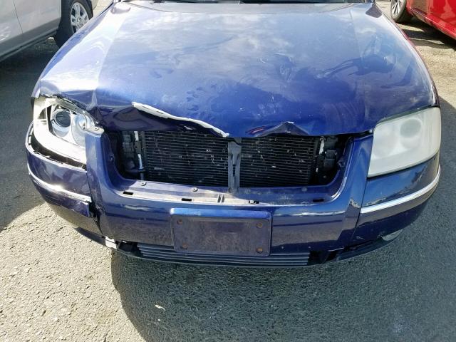 WVWPD63B54E027769 - 2004 VOLKSWAGEN PASSAT GLS BLUE photo 9