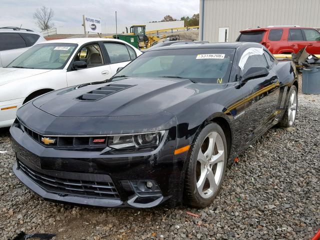 2G1FK1EJ6F9227129 - 2015 CHEVROLET CAMARO 2SS BLACK photo 2