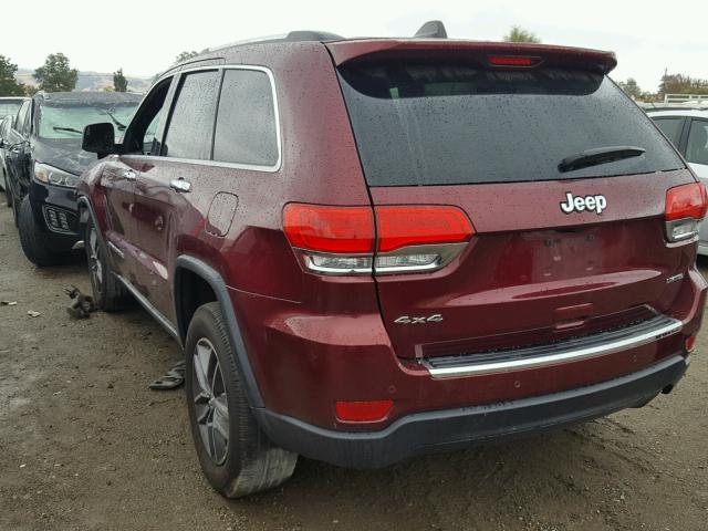 1C4RJFBG5HC861590 - 2017 JEEP GRAND CHER RED photo 3