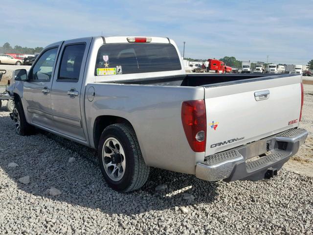 1GTD5MFE9C8107664 - 2012 GMC CANYON SLE SILVER photo 3