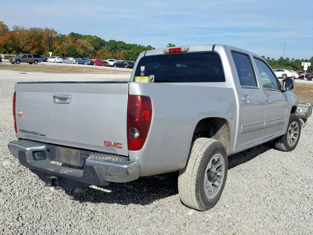 1GTD5MFE9C8107664 - 2012 GMC CANYON SLE SILVER photo 4