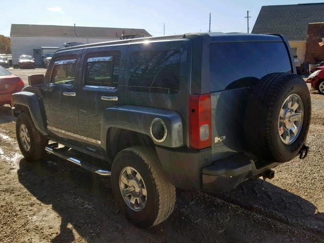 5GTDN13E178146511 - 2007 HUMMER H3 GREEN photo 3