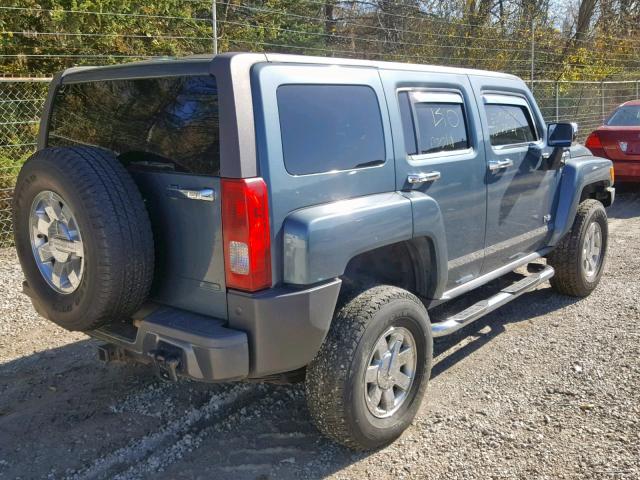 5GTDN13E178146511 - 2007 HUMMER H3 GREEN photo 4