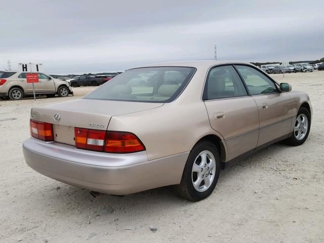 JT8BF28G3X0223825 - 1999 LEXUS ES 300 TAN photo 4