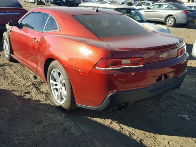 2G1FA1E31E9244293 - 2014 CHEVROLET CAMARO LS RED photo 3