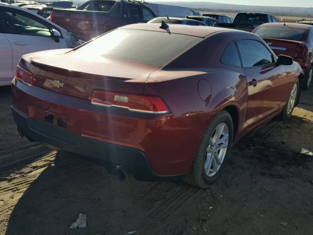 2G1FA1E31E9244293 - 2014 CHEVROLET CAMARO LS RED photo 4