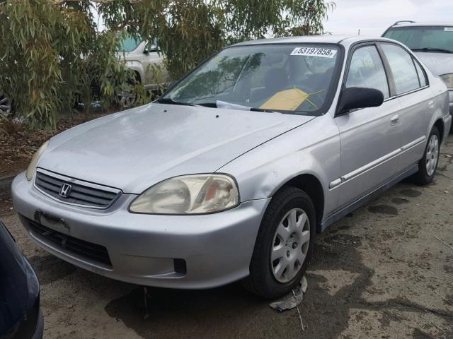 2HGEJ6618YH602255 - 2000 HONDA CIVIC BASE GRAY photo 2