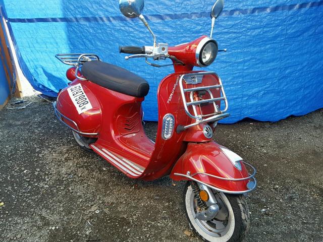 L5YTCKPA2E1125400 - 2014 ZHON SCOOTER RED photo 1