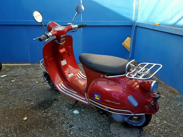 L5YTCKPA2E1125400 - 2014 ZHON SCOOTER RED photo 3