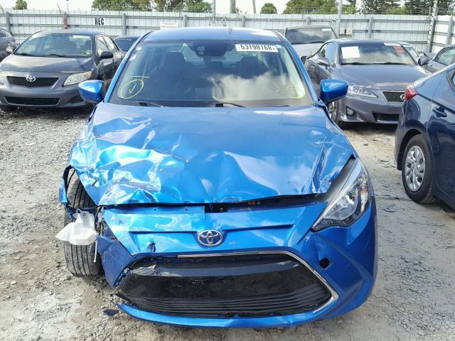 3MYDLBYV0HY178269 - 2017 TOYOTA YARIS IA BLUE photo 9