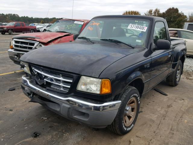 1FTYR10D43PA97295 - 2003 FORD RANGER BLACK photo 2