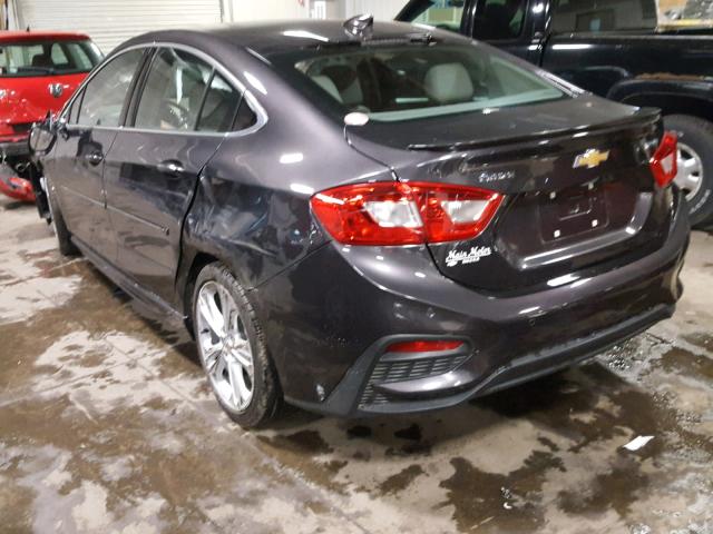 1G1BF5SM2H7144973 - 2017 CHEVROLET CRUZE PREM GRAY photo 3