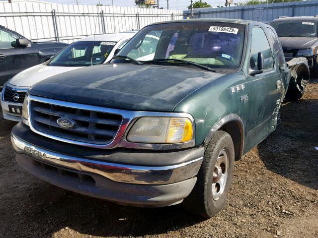 1FTZX17281NB67792 - 2001 FORD F150 GREEN photo 2