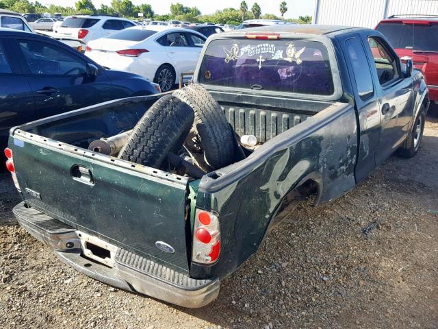 1FTZX17281NB67792 - 2001 FORD F150 GREEN photo 4