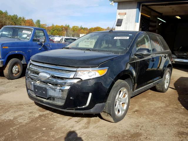 2FMDK4JCXCBA11050 - 2012 FORD EDGE SEL BLACK photo 1