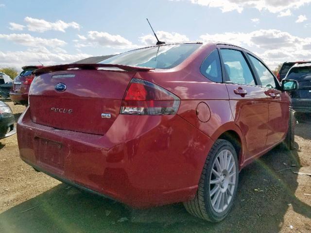 1FAHP3GN1AW135820 - 2010 FORD FOCUS SES RED photo 4