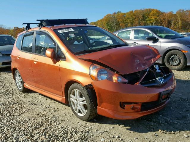 JHMGD376X8S051082 - 2008 HONDA FIT SPORT ORANGE photo 1