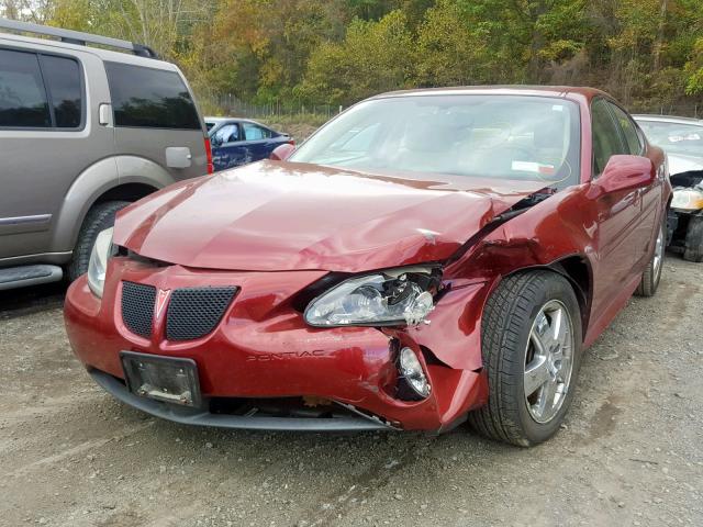 2G2WR554X71221035 - 2007 PONTIAC GRAND PRIX RED photo 2