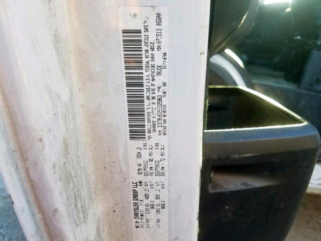 3C6TRVBD2EE125863 - 2014 RAM PROMASTER WHITE photo 10