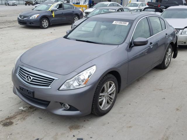 JN1DV6AR9CM861390 - 2012 INFINITI G25 GRAY photo 2