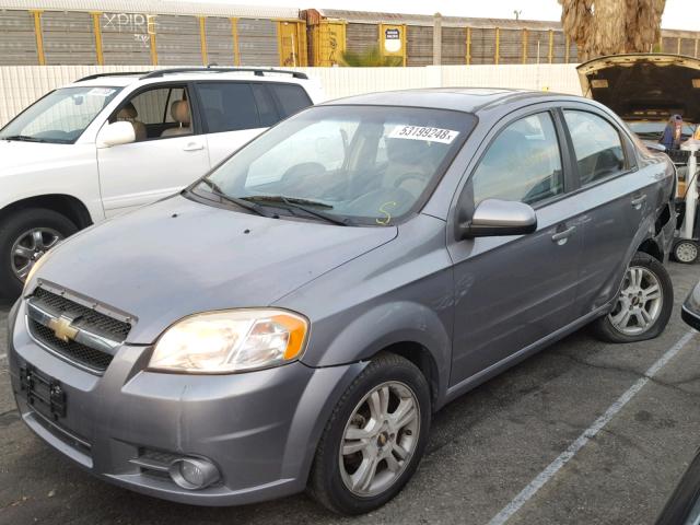 KL1TG5DE5BB220096 - 2011 CHEVROLET AVEO LT GRAY photo 2