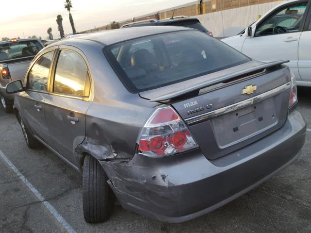 KL1TG5DE5BB220096 - 2011 CHEVROLET AVEO LT GRAY photo 3