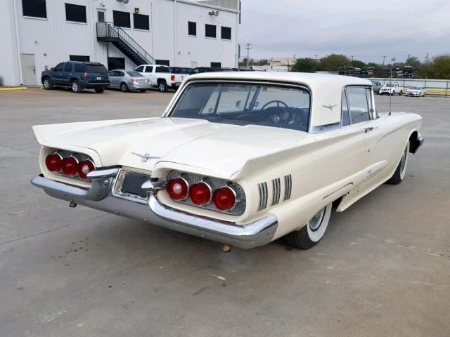 0Y71Y105077 - 1960 FORD T BIRD WHITE photo 4