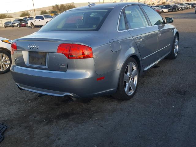 WAUEF78E76A014846 - 2006 AUDI A4 S-LINE GRAY photo 4