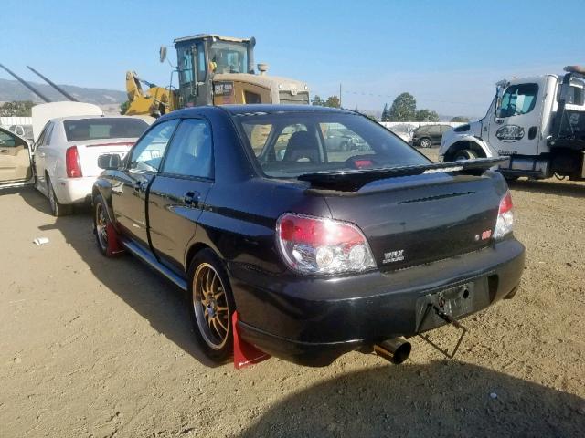 JF1GD29605H514371 - 2005 SUBARU IMPREZA WR BLACK photo 3