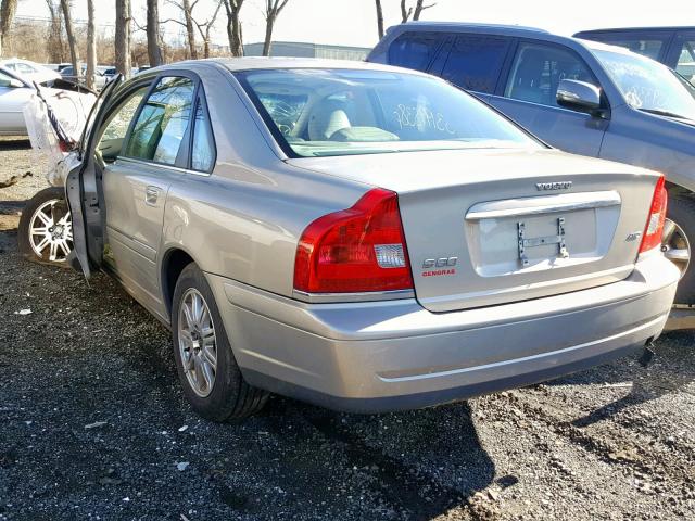 YV1TH592251403285 - 2005 VOLVO S80 2.5T BEIGE photo 3