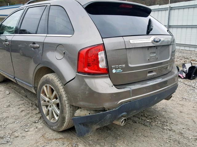 2FMDK4KC7DBA52834 - 2013 FORD EDGE LIMIT GOLD photo 9